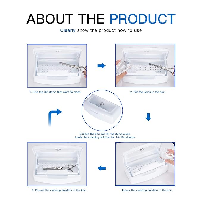 Plastic Sterilizing Tray-Tool Sterilization Box, Clean Sterilizer Box Storage - Image 5