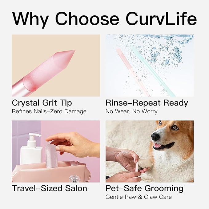 Curvlife 2-Pack Glass Cuticle Pushers - Image 6