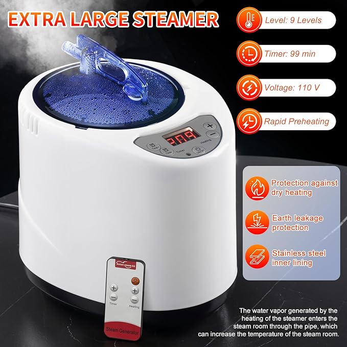 X-Vcak Upgraded Portable Sauna for Home，Relaxation, Steam Sauna for Home - Image 6
