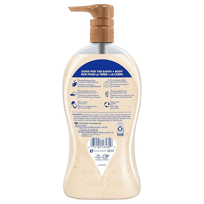 Softsoap Body Wash Pump, Coconut Butter Scrub, Exfoliating Body Wash, 32 Ounce - Image 3
