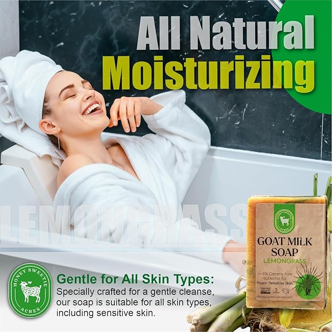Honey Sweetie Acres Lemongrass Goat Milk Soap - Image 4
