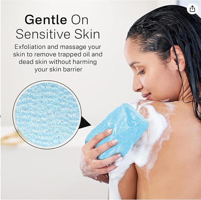 Yiclick Exfoliating Washcloth Towel- Exfoliating Body Scrubber Exfoliator - Image 3
