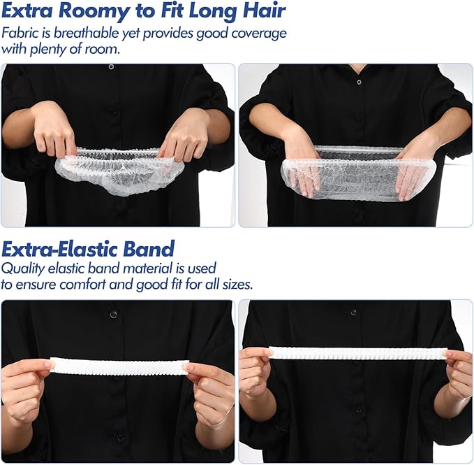 Yahenda 2000 Pcs Disposable Hair Nets Bulk 21 Inch Non Woven Bouffant Caps - Image 2