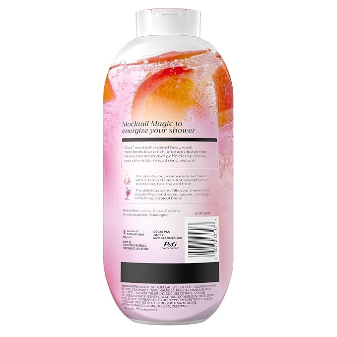 Olay Body Wash for Women, 24/7 Skin-Loving Freshness, Miami Mocktails, Plant - Image 12