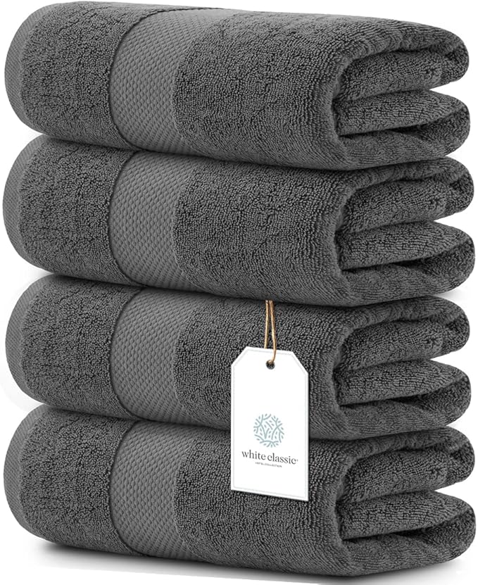 White Classic Luxury Bath Towels Extra Large by WhiteClassic
