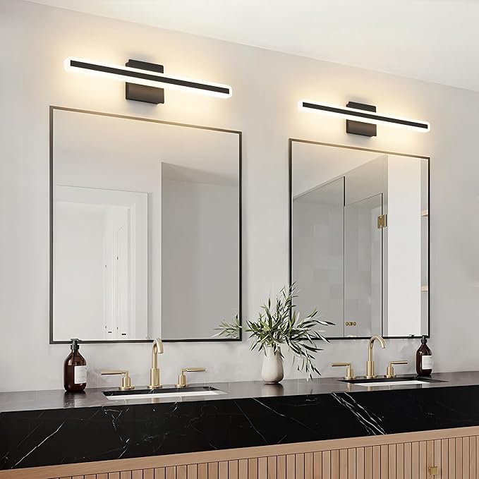 JUSHENG Black Vanity Lights for Bathroom, 24 Inch 20W 5CCT Dimmable Bathroom - Image 7