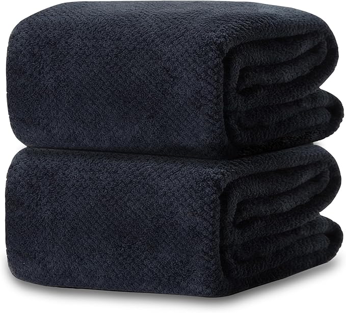 2 Pack 40"x 80" Extra Large Bath Towel Sheet Set, Oversized Bath Sheet Towels by FeyocnUS