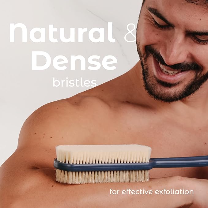 MainBasics Back Scrubber for Shower, Long Handle Body Brush - Image 3