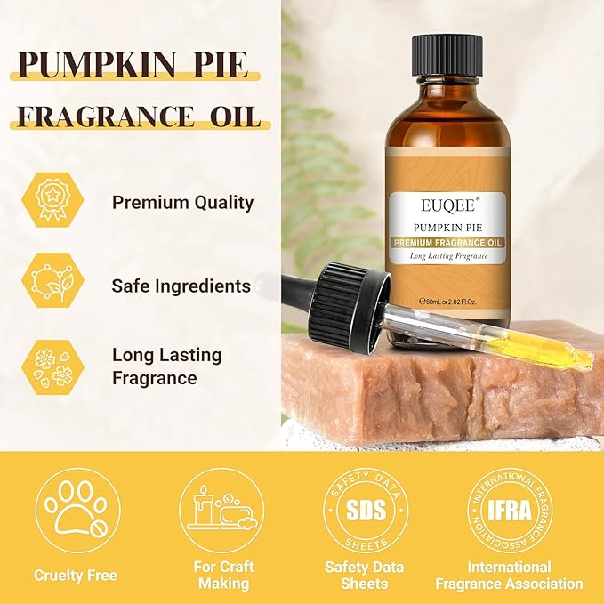 EUQEE Pumpkin Pie Fragrance Oil, Premium Pumpkin Pie Scented Essential Oils - Image 2
