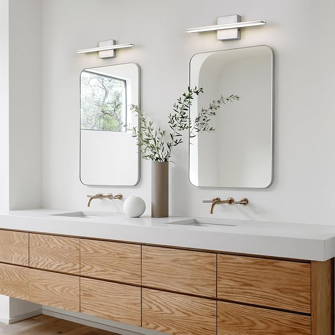 LED Brushed Nickel Vanity Lights - Image 3