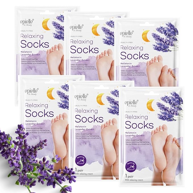 Epielle Relaxing Foot Mask 6 Pairs, Soften and Restore by Epielle