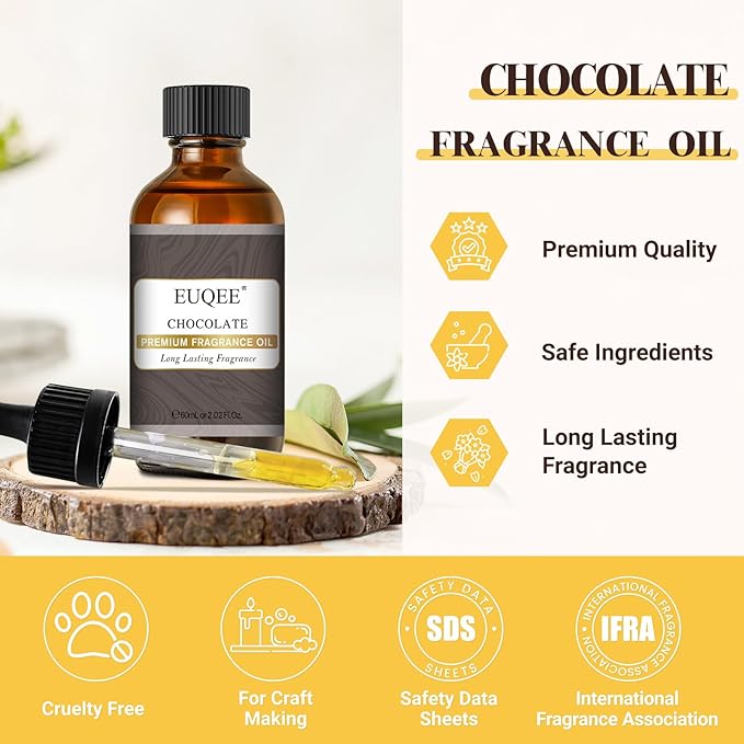 EUQEE Chocolate Fragrance Oil, 2.02 Fl oz/60 ml Premium Grade Fragrance - Image 2