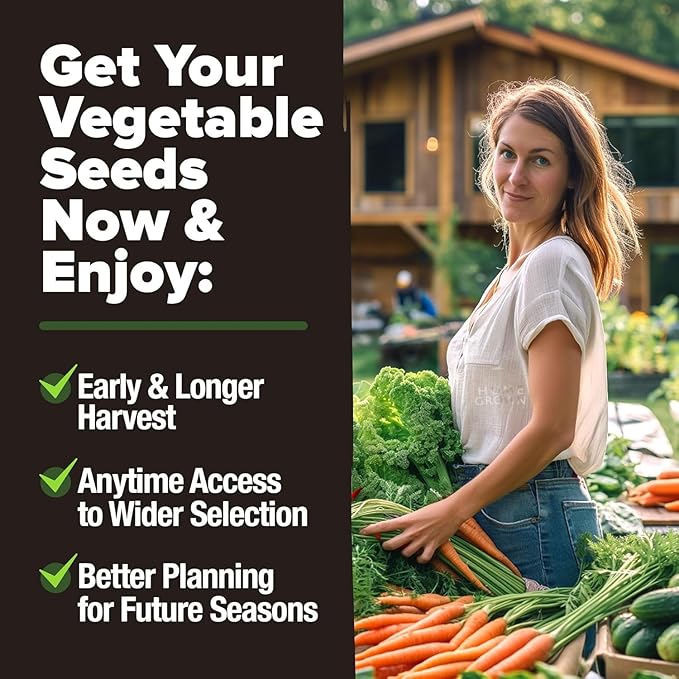 HOME GROWN 15 Variety Survival Seed Vault 7, 000+ Heirloom Non-GMO Vegetable - Image 5