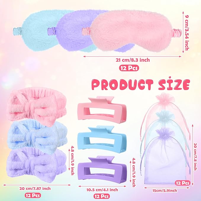 48 Pcs Spa Party Supplies Sleepover Essentials Gift - Image 2
