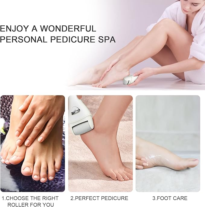 Electric Feet Callus Removers Rechargeable, Portable Electronic Foot File - Image 7