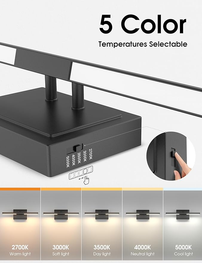 VOLISUN Bathroom Vanity Light 15.7 inch, 5CCT Dimmable, 20W LED Bathroom Light - Image 3