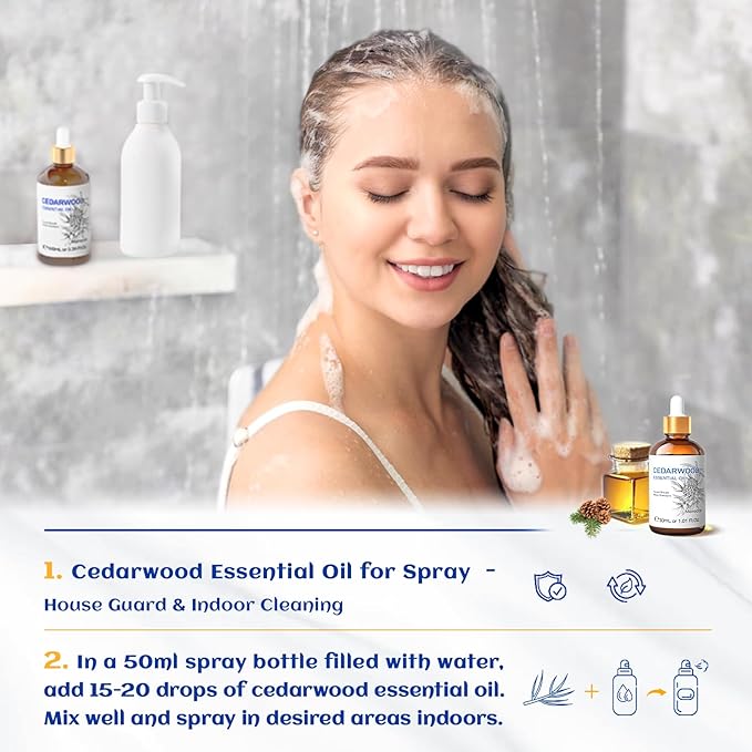 HIQILI 1 Fl Oz Cedarwood Essential Oil, Pure Natural Cedarwood Oil - Image 4