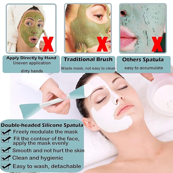 Mask Applicator Silicone Face Brush Face Mud Cream, Clay Mask, Modeling Mask - Image 2