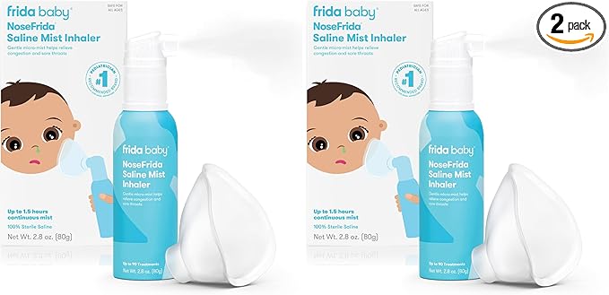 Frida Baby NoseFrida Saline Mist Nasal Inhaler, Decongestant Spray by Frida