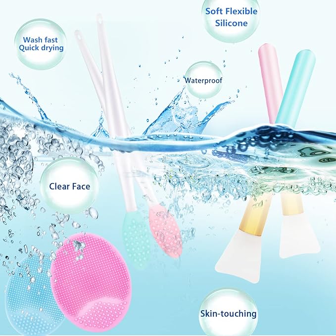 6 PCS Silicone Face Scrubber Brush Set - Image 6