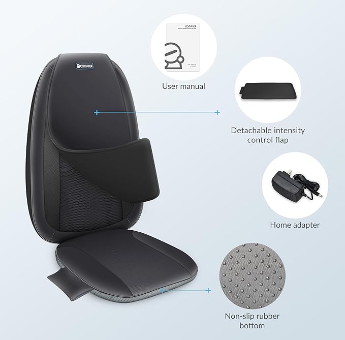 COMFIER Back Massager for Back Pain, Shiatsu Massage Chair Pad for Full Back - Image 7