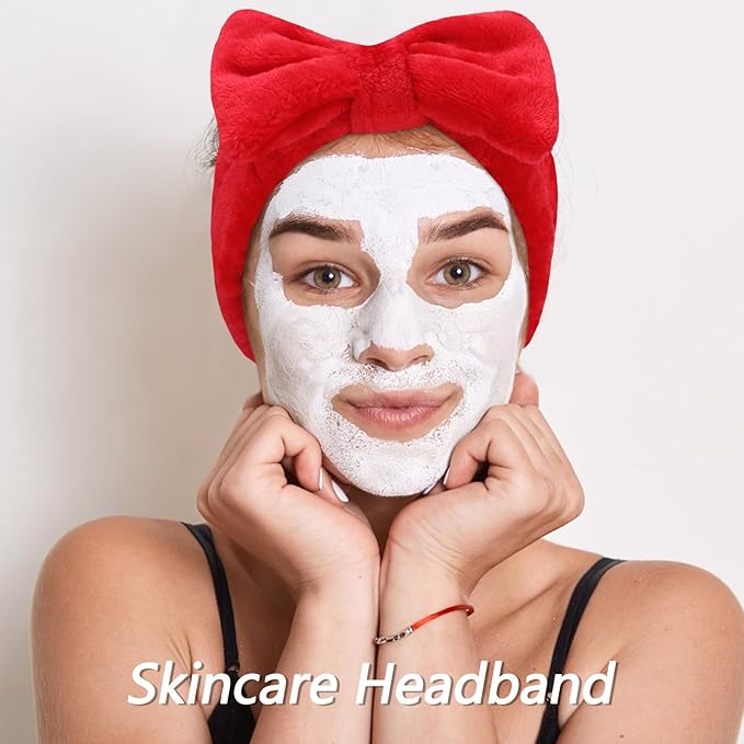 VELSCRUN Spa Headbands for Wash Face, Makeup Headband, Facial Skincare Headbands - Image 4
