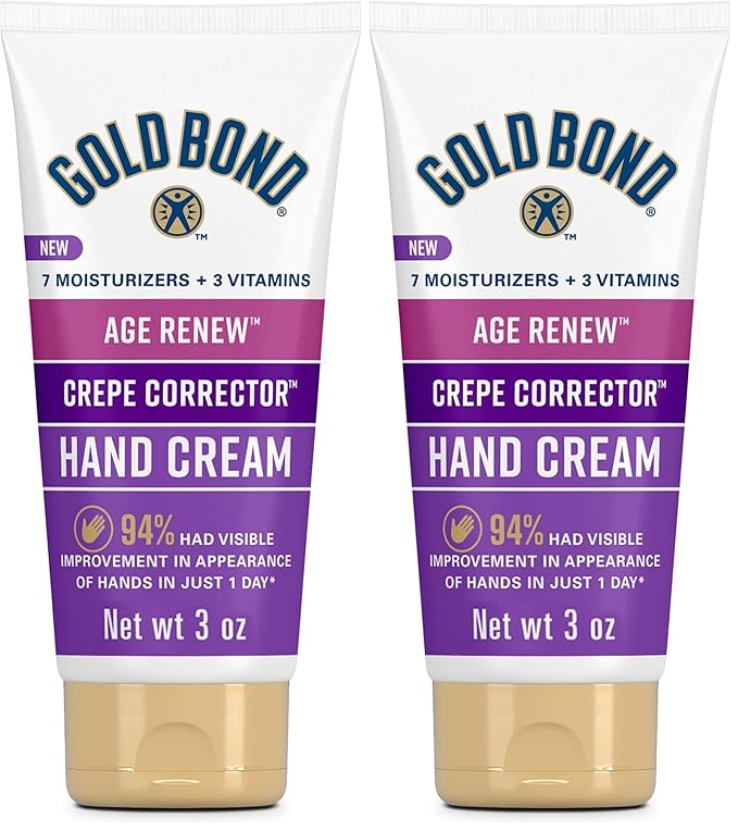 Gold Bond Age Renew Crepe Corrector Hand Cream, Replenishing & Smoothing Formula by GoldBond