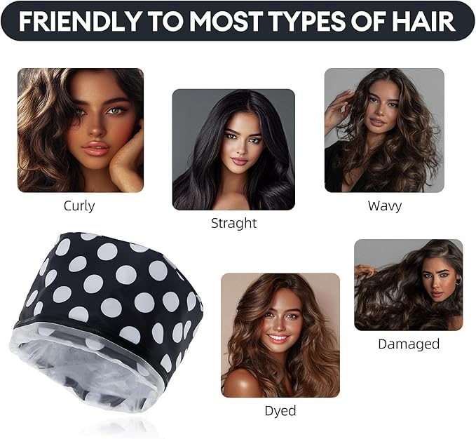 Electric Hair Steamer Cap with 2 Mode Temperature Control, Removable Washable - Image 8