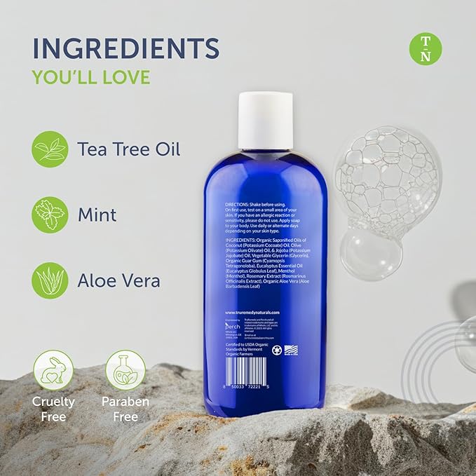 Truremedy Naturals 12oz Tea Tree Oil Body Wash - Image 4