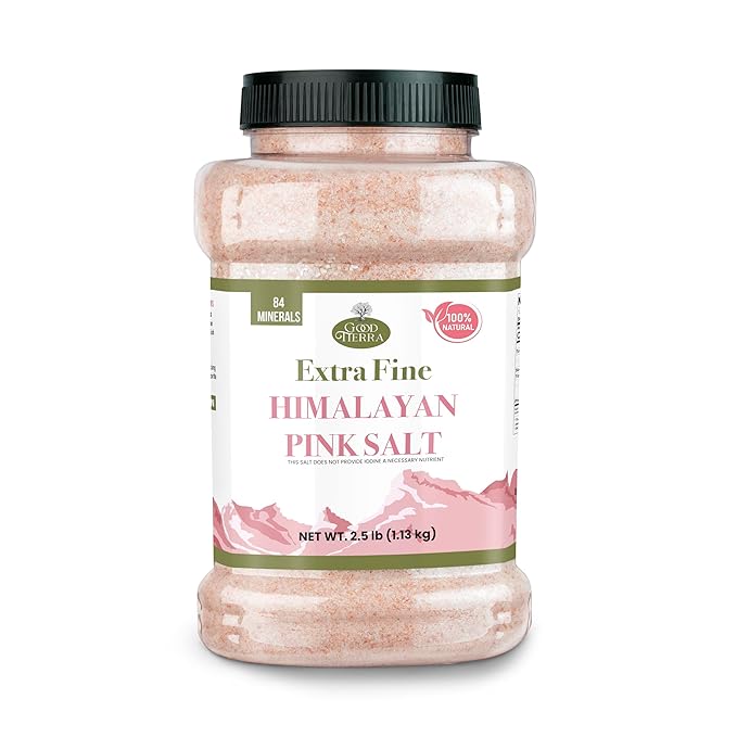 Good Tierra Himalayan Pink Salt in Jar by GoodTierra