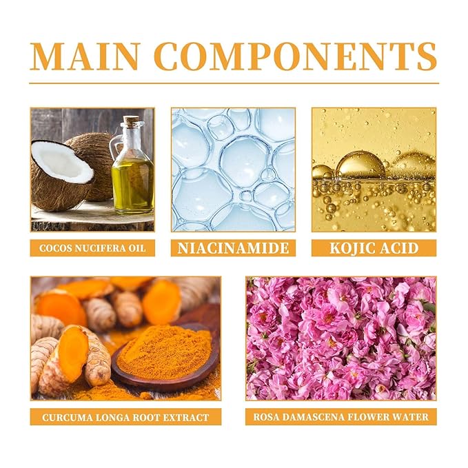 2 Pcs Turmeric Facial Cleanser, Glow Wash Turmeric Face Wash - Image 4