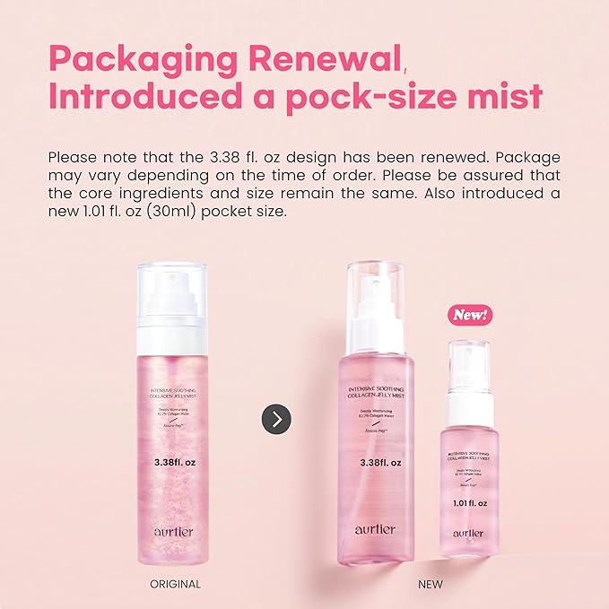 Intensive Soothing Collagen Jelly Mist, Deep Hydrating Pink facial mist - Image 2