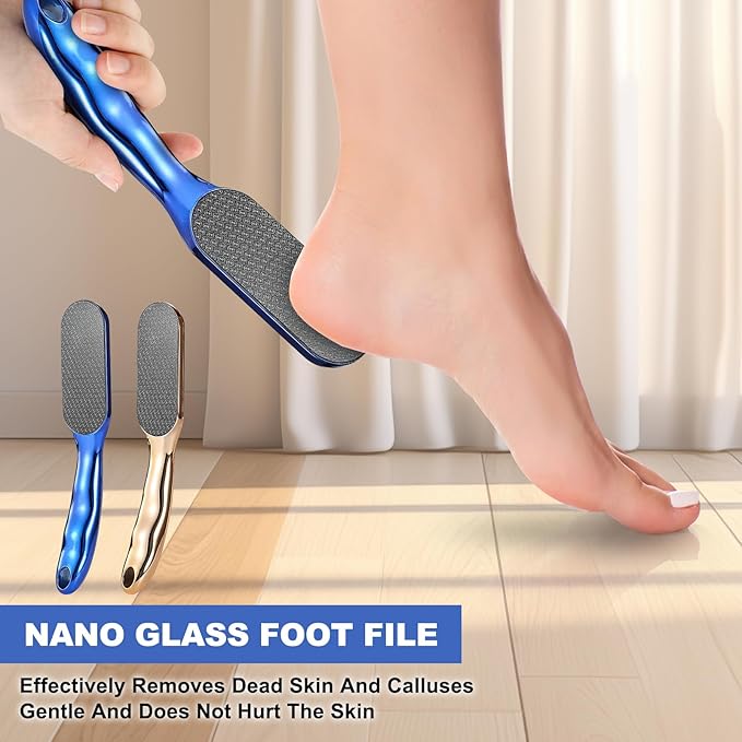 Veinsgrain Foot File, Nano Glass Foot File, Hard Skin Remover Nano-Glass Feet - Image 2
