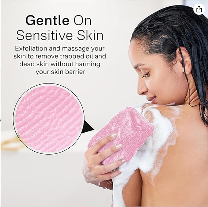 Yiclick Exfoliating Washcloth Towel, Japanese Exfoliating Bath Wash Cloth - Image 4