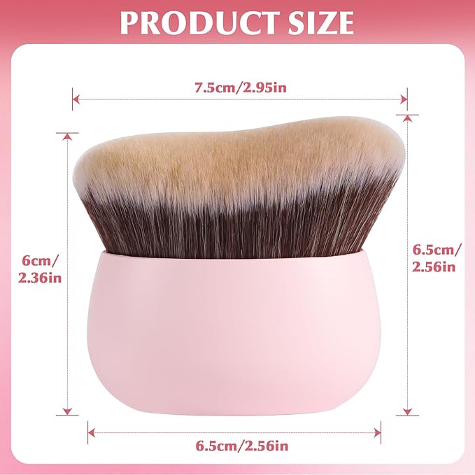 Extra Large Body Makeup Brush, 75mm Wide-headed Body Coverage Applicator - Image 7