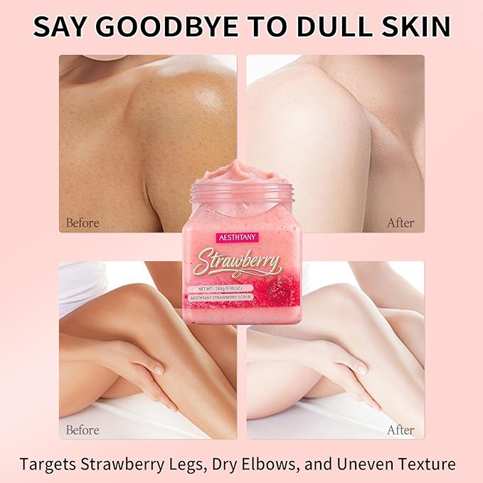 strawberry Body Scrub &Avocado Face & Body ScrubMoisturizing and Exfoliating - Image 4