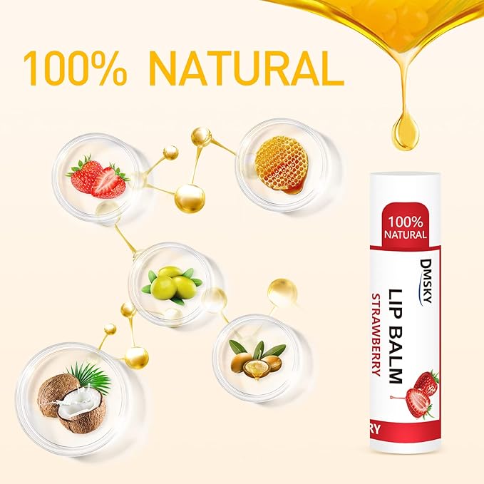 DMSKY Lip Balm Bulk 108 Pack, Lip Balm Hydrating - Image 5