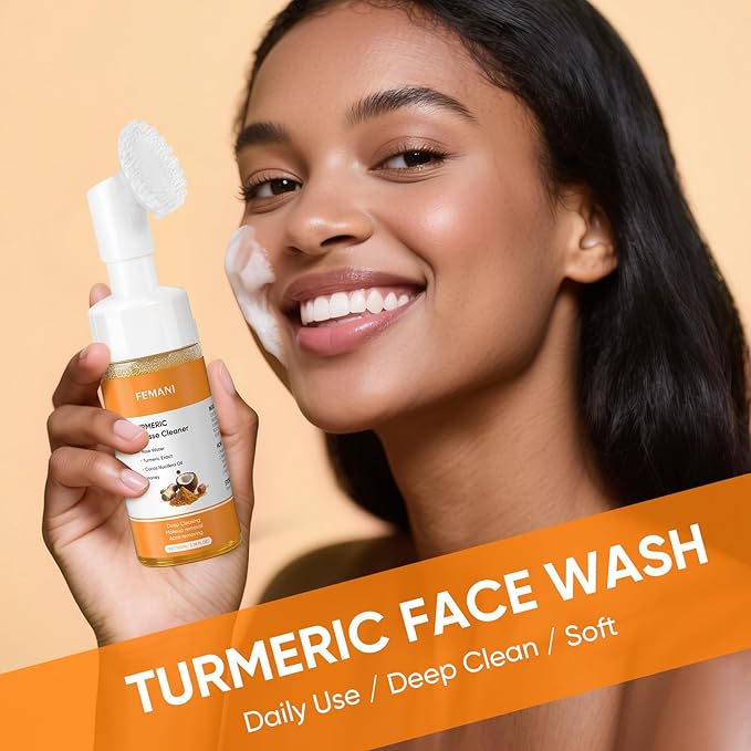femani 2pcs Glow Wash Turmeric Face Wash - Image 4