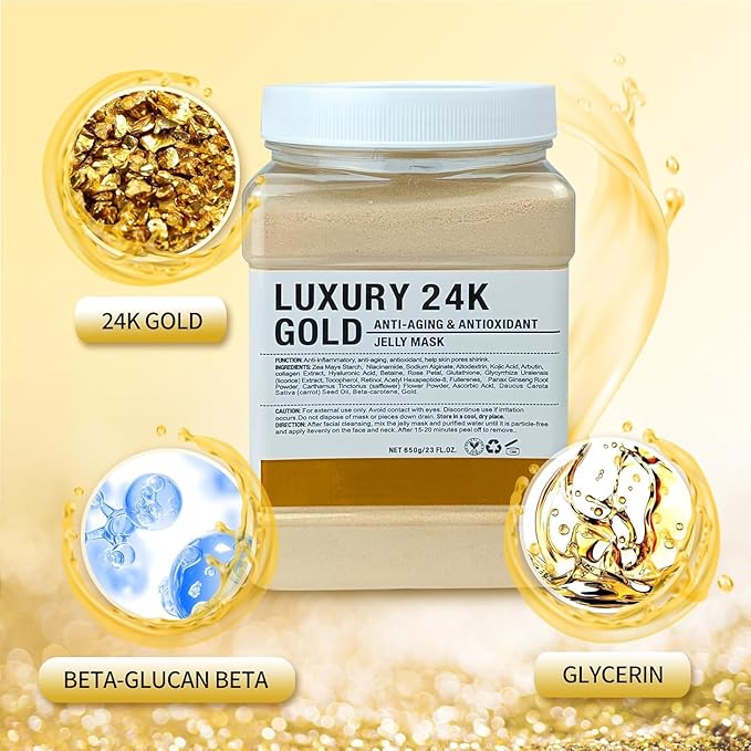 Jelly Mask for Facials Professional, Hydrating & Moisturizing Peel-Off Natural - Image 3