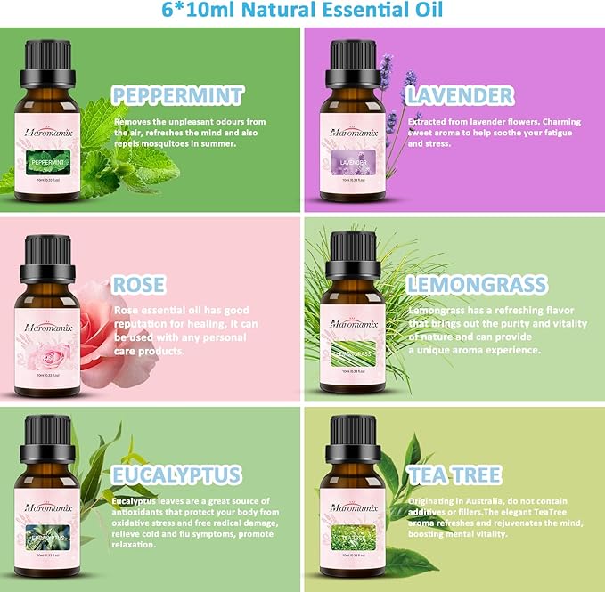 Oil Diffuser & Essential Oils Set - Image 4