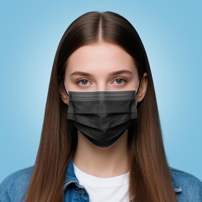 LEMENT Disposable Face Masks 125 Pcs, 3 Ply Face Mask Elastic Earloops - Image 7