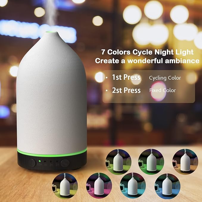 Diffuserlove Ceramic Diffuser 160ML Essential Oil Diffusers Aromatherapy - Image 4