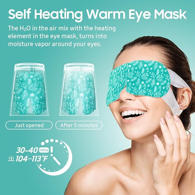 BeHoomi 30Packs Steam Eye Mask, Heated Eye Mask Warm Compress - Image 5