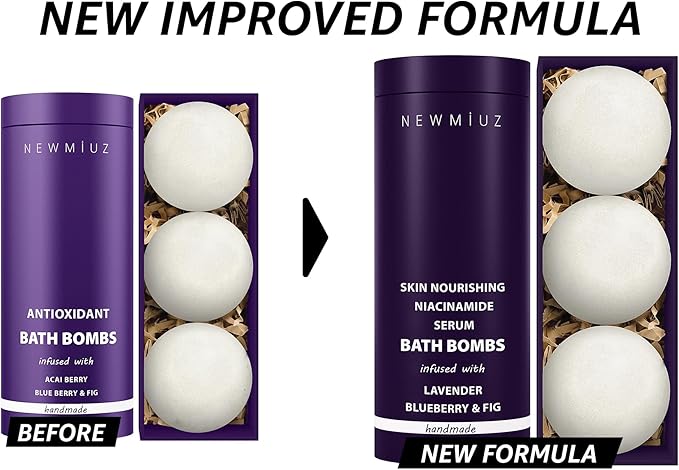 Lavender Bath Bombs Skin Nourishing Moisturize Niacinamide Serum Lavender - Image 4