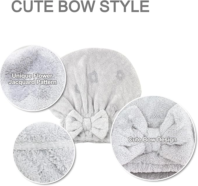 Jseng 3Packs Microfiber Hair Towel - Image 5