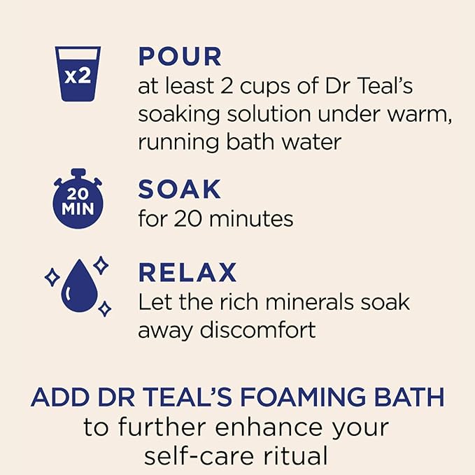 Dr Teal's Cozy Vanilla Season Comfort Pure Epsom Salt Soak and Cozy Vanilla - Image 5