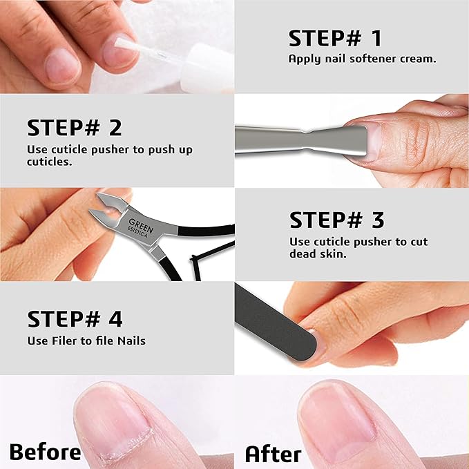 Professional Cuticle Trimmer Nail Cuticle Cutter Stainless Steel Cuticle Nippers - Image 5
