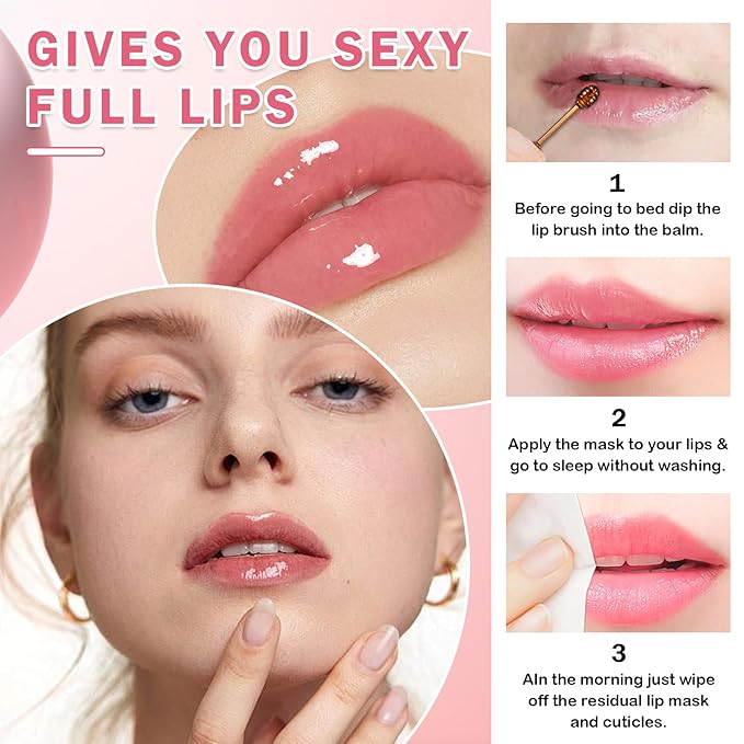 Honey Pot Lip Balm Set, Moisturizing and Repair Bee Lip balm honey Pot - Image 6