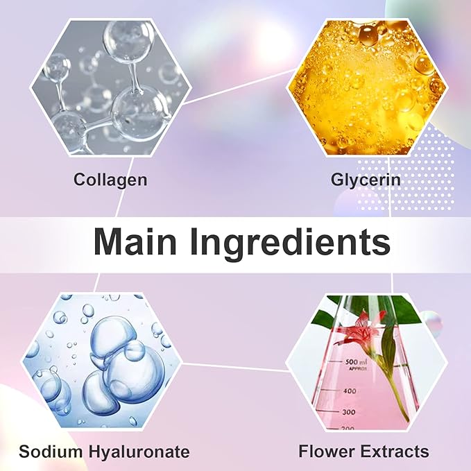Adofect 30 Pieces Collagen Crystal Lip Masks, Collagen Lip Pads Great - Image 3