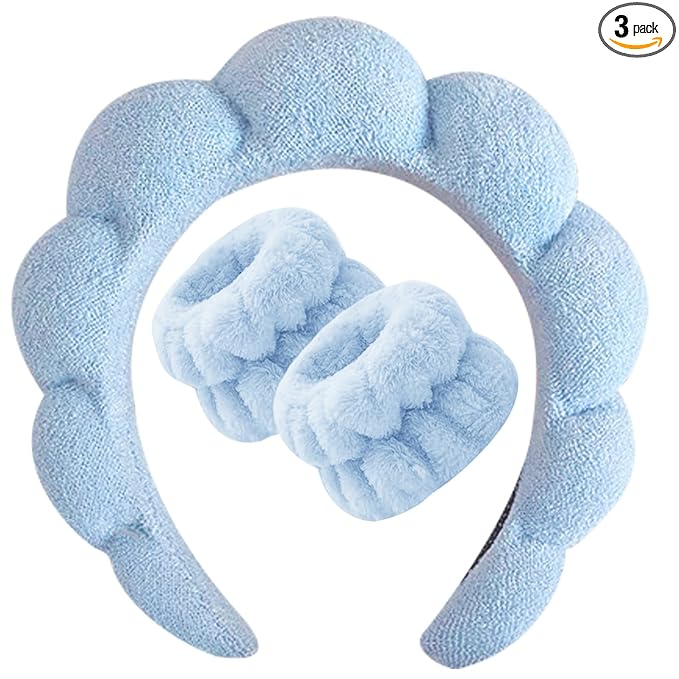 Beleki Spa Headband for Washing Face, Sponge Makeup Skincare Headband & by Beleki